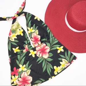 Sessa Floral Halter Bikini Swim Top